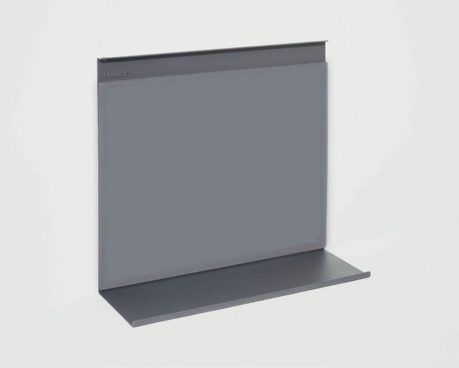 board and memo board (Universal shelf with write-on and