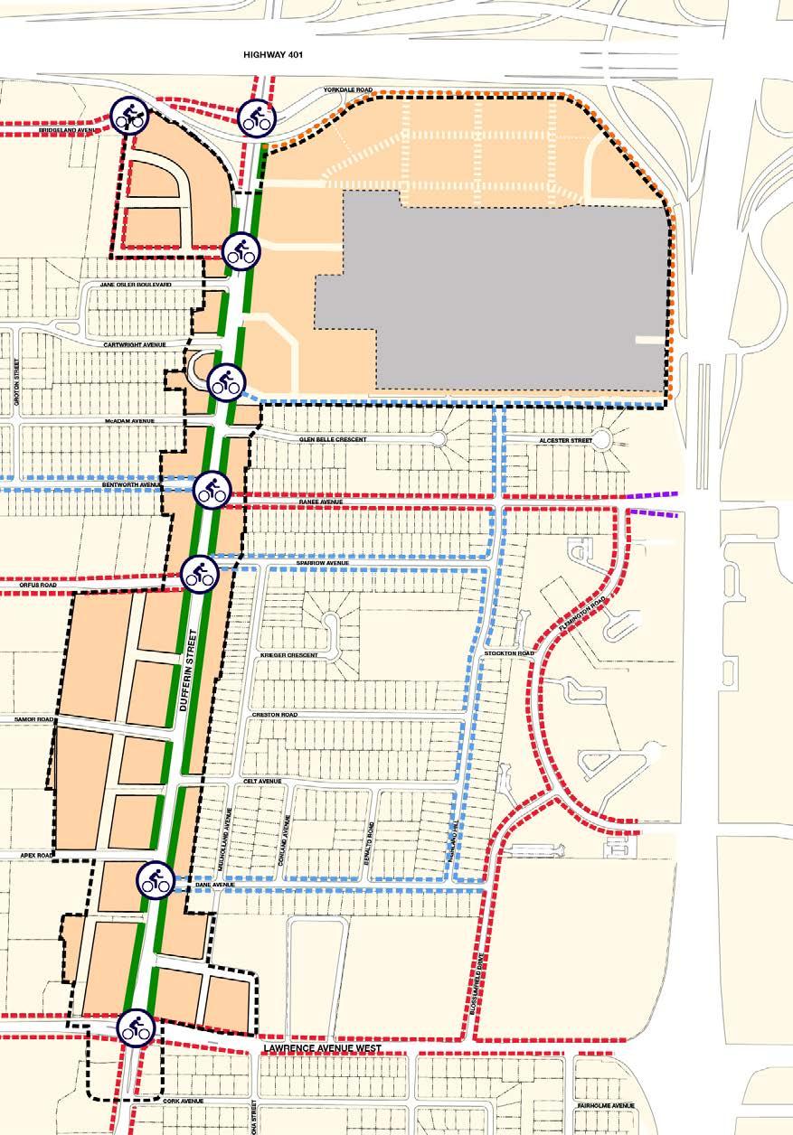 7.0 URBAN DESIGN GUIDELINES FOR YORKDALE Proposed Multi-use Trail Proposed Cycle Track Proposed Bike Lane Proposed