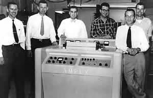 First Success The Ampex VRX-1000 VTR (U.S. patent 2,956,114) was unveiled at the 1956 convention of the National Association of Radio and Television Broadcasters in Chicago.