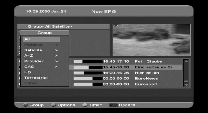 options. The EPG supplies information such as channel listings and starting and ending times for all available channels.