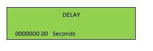DELAY This variable sets the delay time for Limit 1 relay (high flow solenoid output) relative to the START input. Typical delays are from 0.00 to 4.00 seconds.