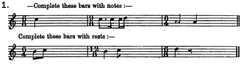 Practice Materials 6: Writing Notes and Rests in Meters 3.