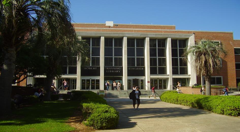 The main library of the Florida State University has two big libraries: Strozier (named after one of the presidents of the University, Robert Manning Strozier, mandate 1957-1960) and Paul Dirac