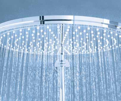 With DropStop function, overhead showers no longer drip after you have left the shower.