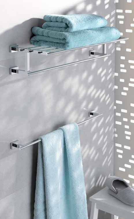 001 Soap dish with holder 40 509 001 Towel rail 600mm 40
