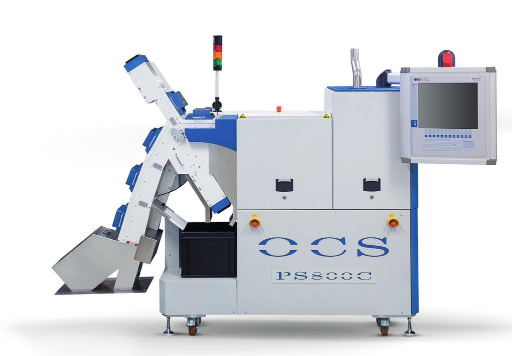 OPTIONAL Automatic material feeding via Pellet Transport System PTS Sorting unit with 18 flaps Remote Control Function - Ethernet 10 / 100 BASE T - Ethernet 10 / 100 / 1000 BASE T, USB, RS 485, RS