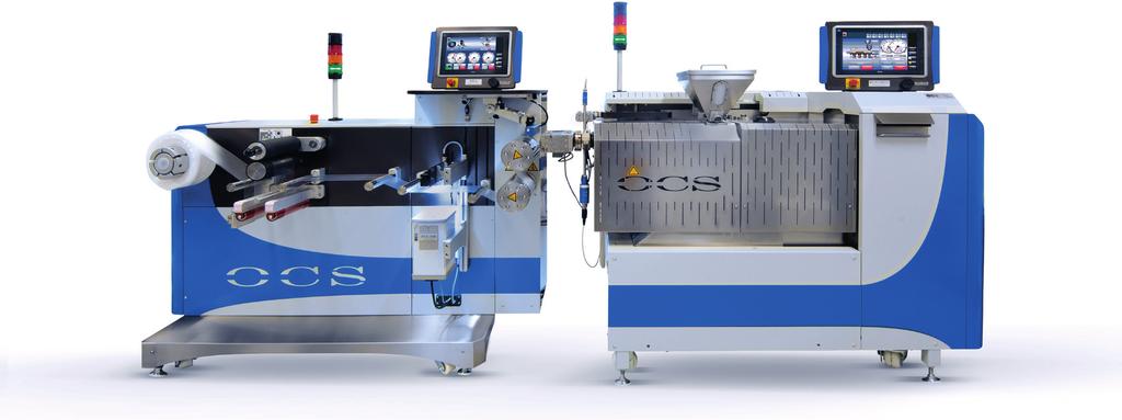 CAST FILM LINE The OCS Cast Film Line produces high-quality flat film and is given the option to detect and measure optical and physical properties.