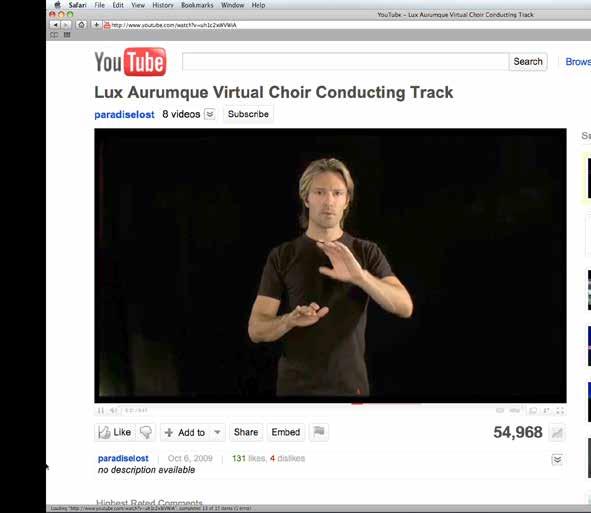 computer 1 girl named posted a video for Eric Whitacre Her video gave Eric the idea for the first virtual choir 1 The friends had a very strong 2 She made a of her