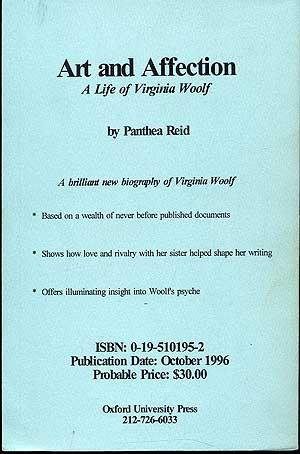 Art and Affection: A Life of Virginia Woolf. New York: Oxford University Press (1996). Uncorrected proof.