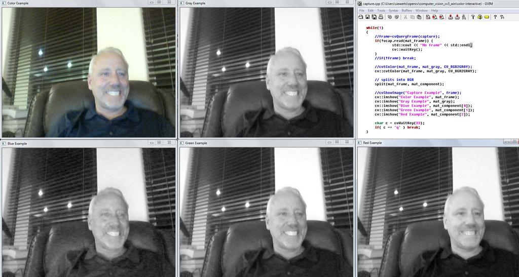 OpenCV Single Channel - Balanced 3 Shades of Gray, from Color