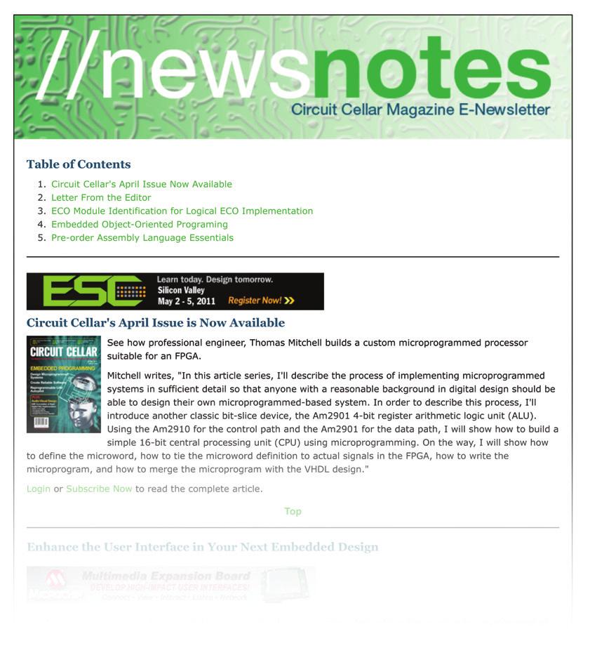 E-Newsletter Advertising: CC News Notes CC News Notes hits the inboxes of more than 18,000 opt-in subscribers every month!