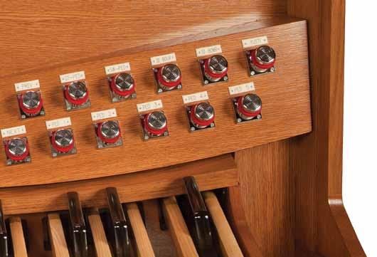 To bring out the beauty of a melody line, the ideal stops are at the organist s fingertips with the floating Solo Division built into every Infinity Series organ.