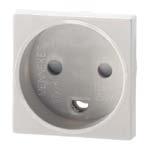 snap-in receptacle IP 20 french-belgien standard without hinged lid 3 plug-in as connecting for 1.5-2.
