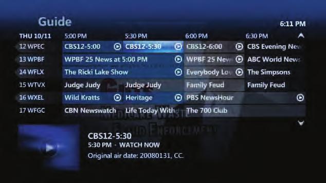 REPLAY TV Did you miss the first half hour of a program because you were late getting home? If the program was aired on one of your Replay TV channels you have nothing to worry about.