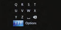 By using the number keypad on your remote control The numbers 2 through 9 can be used to input letters, where
