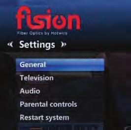 troubleshoot general settings Customize your Guide and Favorites settings, closed captioning and aspect ratio Change your audio language Set up