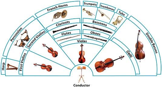What is an Orchestra? In ancient Greece the orchestra was the space between the auditorium and the proscenium (or stage), in which the chorus and the instrumentalists were seated.