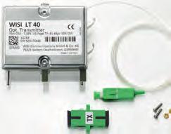 bandwidth increase Output power CENELEC: 2x 114 dbuv (6 db slope) Power consumption: < 45 W Local power (LR 43) or remote power (LR 63)