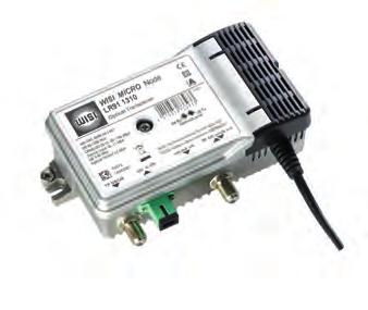 OPTOPUS Micronodes LR 91 RF Overlay Fiber Node LR 92 HFC Fiber Node LR 93 RFoG Fiber Node Optical input power -8 +1 dbm Output power 100 dbuv (3 db slope) or 80 dbµv (flat) Variable input attenuator
