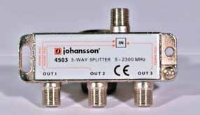 Splitters 5-2300 MHz 2, 3, 4,