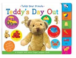 Teddy bear friends range - waggle & wave Bright,