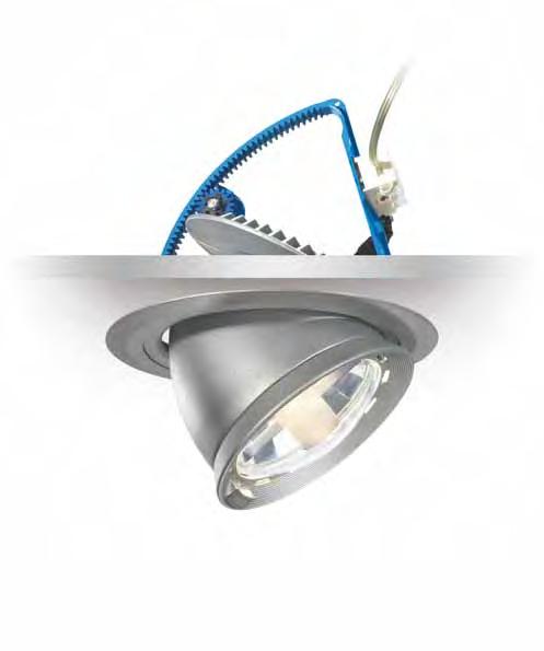 MONDIAL EXTRACTABLE RECESSED PROJECTOR FOR HALOGEN AND METAL HALIDE LAMPS ELEGANT AND EFFICIENT