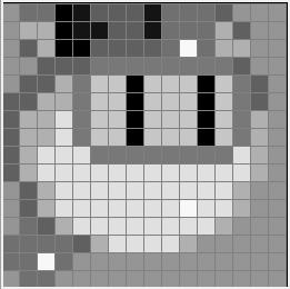 Y direction. Read the 16 pixels of the intersection of the sprite bitmap, and write them into the linebuffer together with the palette index, and with the transparency bit flipped.