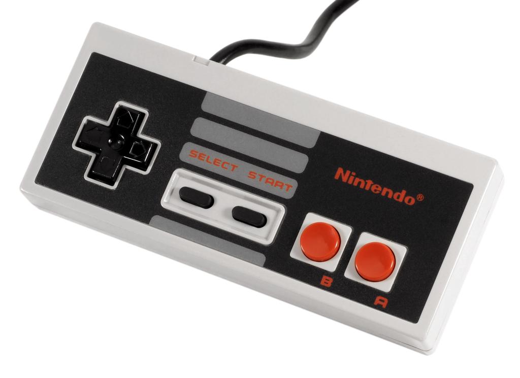 Figure 7: Button layout of a NES gamepad Figure 8: Pin-out of a NES gamepad cord The gamepad has a parallel load shift register that loads the state of the buttons when