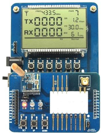 Appendix: The module is equipped with a standard DEMO board for customer to debug the