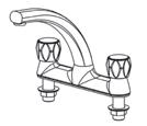High neck sink taps (pair) 28.76 Ex VAT 34.