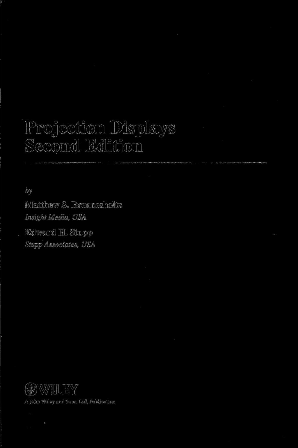 Projection Displays Second Edition by Matthew S.