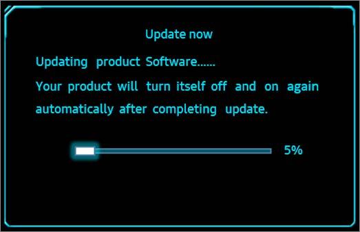 2 When the message as shown in the following figure is displayed on the monitor, select Yes to upgrade the software.