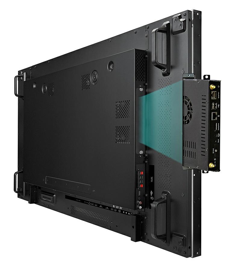OPS PC Slot Equipped with Intel s Open Pluggable Specification (OPS), this display provides for cable-free integration and easy installation in any environment.