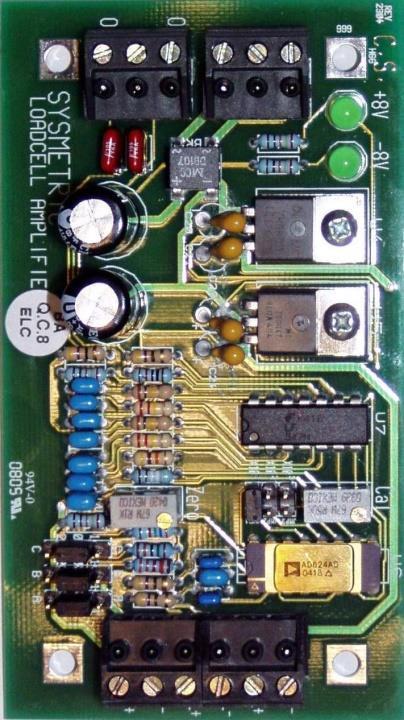 User Manual 5.6. Amplifying Card Adjustment The amplifying card is factory-set to work with the system s loadcell.