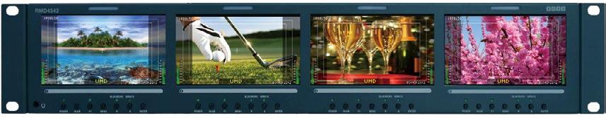 RMS4342/RMD4342 verview The RMS/RMD4342 is a 2RU rack mountable LCD monitor that offers video and audio monitoring with high resolution of 480x272.