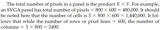 It is specified as X x Y where X and Y are the number of pixels in the horizontal