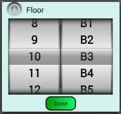 Configure building floor to conduct test. Floor setting screen pops up.