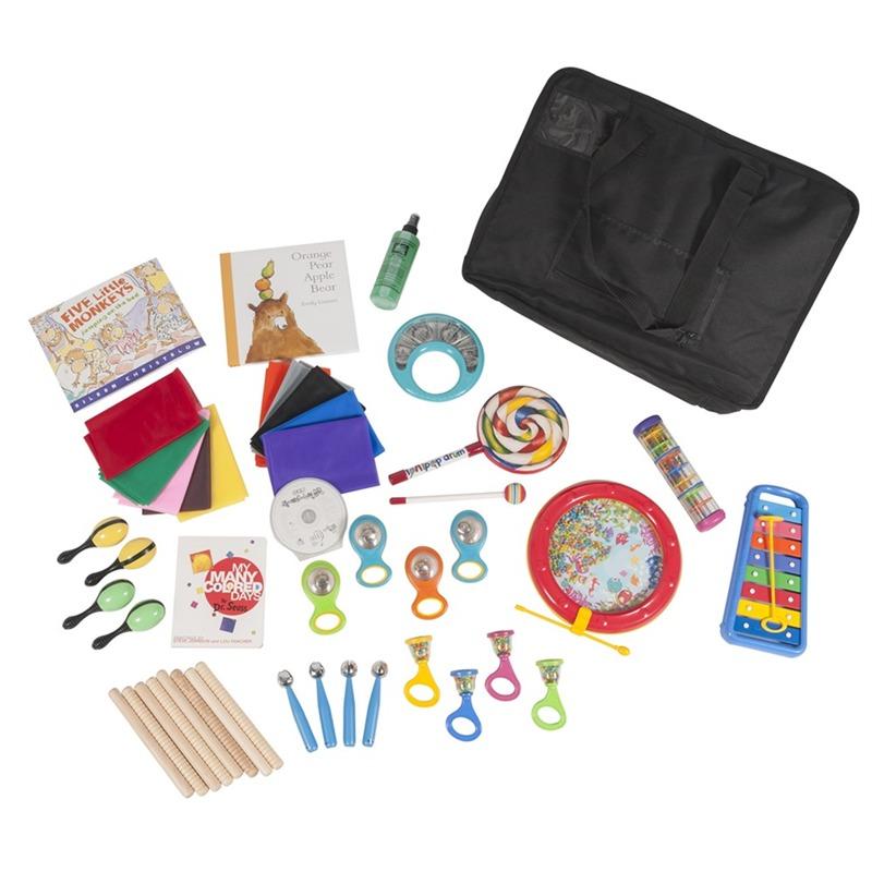 Miscellaneous Instruments A variety of instruments safe for children. WestMusic.com Basic Beat Music Therapy Starter Pack Early Childhood $191.