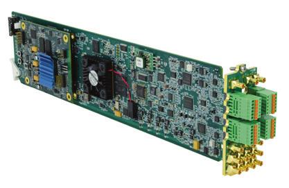 The unit converts 3G/HD/ SD-SDI to UHD1 3840x2160 Square Division and 2SI (Two Sample Interleave) Quad 3G-SDI based formats and has optional ST 2082 12G-SDI I/O capabilities.