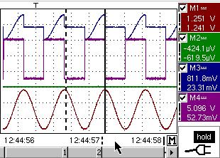 Recorder Mode Recorder Mode (cont.).txt save Recall.REC M Identical to Oscilloscope mode (see. Memory Menu Trace Save.TXT ). In this mode, traces are saved individually.