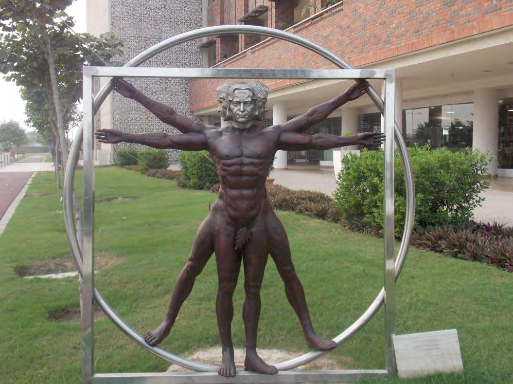 Let your eyes see beyond the obvious This Vitruvian Man can make you curious. VITRUVIAN MAN UNION This twist to Vitruvian Man is much more than a depiction of ideal proportion of the human body.