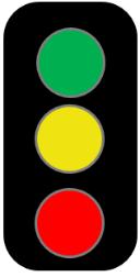 3. Indications of Fixed Signals The indications of Fixed Signals are: CLEAR indicated by a green light CAUTION indicated by a yellow light STOP indicated by a red light CAUTION and CLEAR are PROCEED