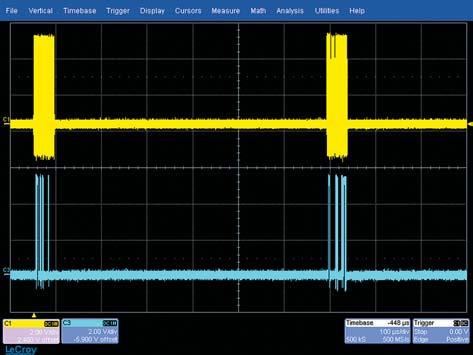to the printer, the oscilloscope gives you the flexibility to manage your communications easily and effectively.