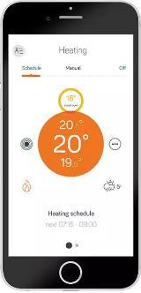 This thermostat is then controlled by the third component, an app downloaded onto your device allowing you to adjust the heating whenever you want.