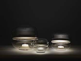 MACARON DESIGNED BY LUCIE KOLDOVÁ MACARON THE MACARON TABLE LIGHT PAYS HOMAGE TO THE BEAUTY AND COMPLEX STRUCTURES OF CRYSTALLINE STONE.