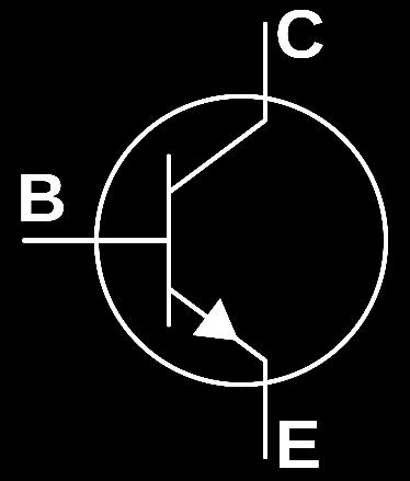 There are three poles for the regions: base (b), emitter (e) and collector (c).