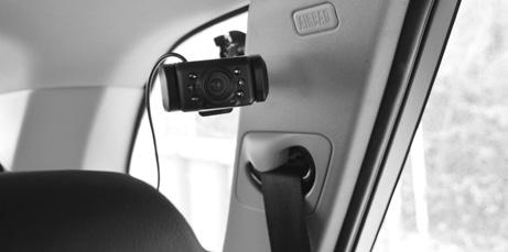 Use the Suction Cup Mount to attach to the rear window or rear-most side glass that is not a door window.