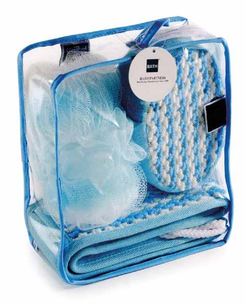 pad (10x10cm) BSM-019-20 Bag size: 23x20x8cm 1x PVC bag 1x Fine towel cloth PP yarn bath