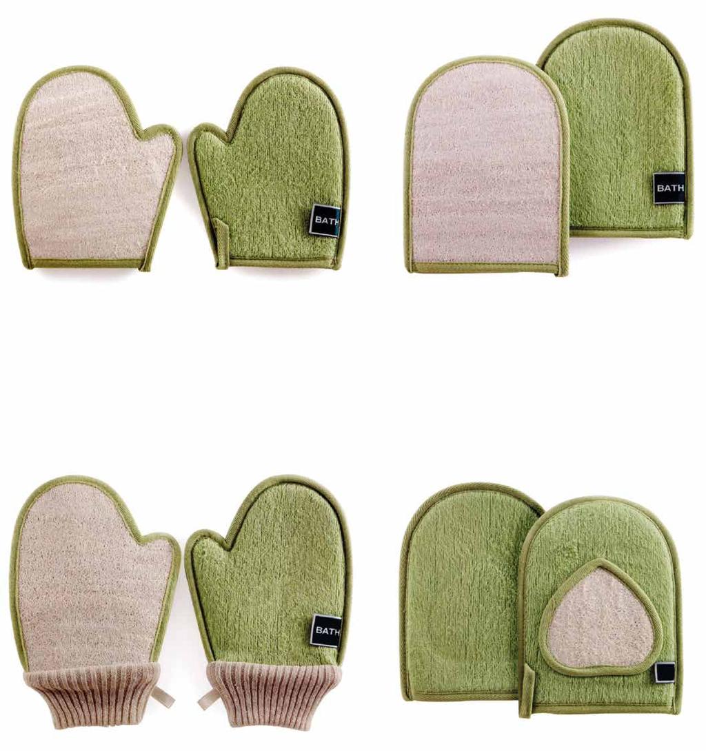 30 Bath Products Bamboo cloth loofah glove LFS-025-20 20x16cm Bamboo cloth loofah mitt LFS-026-20 21x16cm
