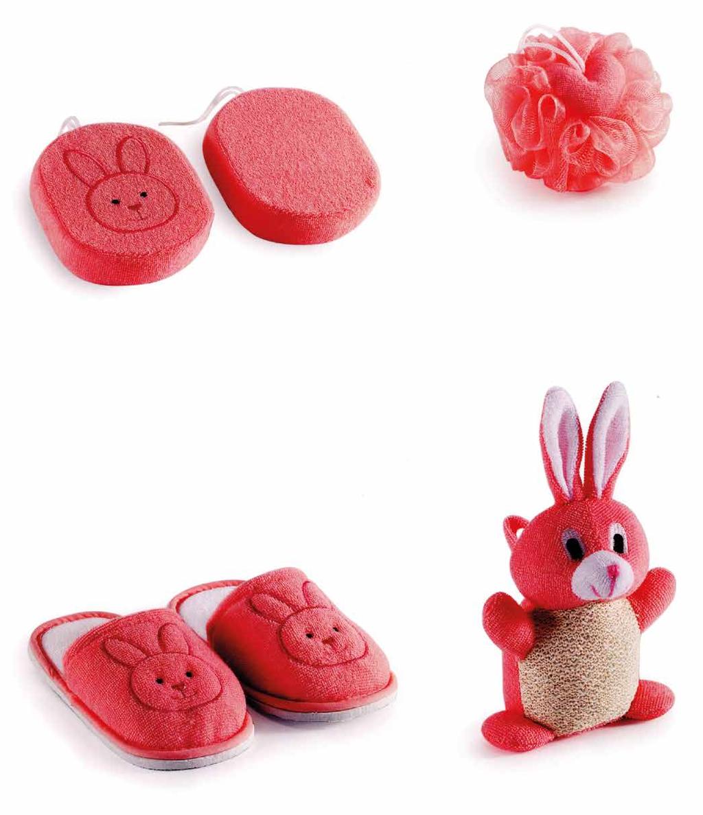 50 Bath Products Bath puff with heart CTS-007-20 25g Fine towel cloth bath sponge with embroidered rabbit CTS-006-20